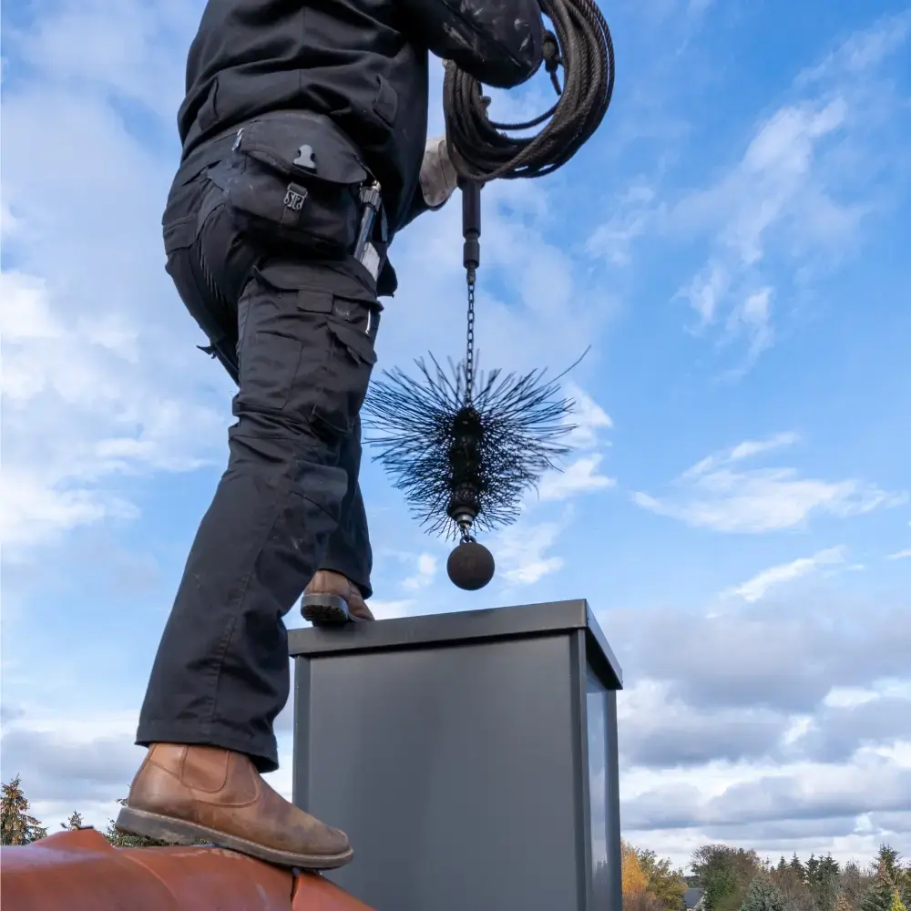 Utilizing cutting-edge equipment, our skilled technicians perform a thorough chimney sweeping to address common issues such as creosote buildup, soot, debris, and other obstructions.